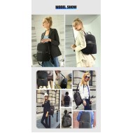 Σακίδιο πλάτης Bopai 62-16921 15 ιντσών Slim Laptop για γυναίκες Casual μαύρο