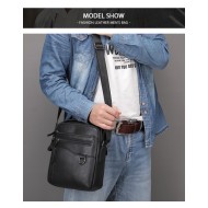 Δερμάτινο τσαντάκι ώμου Cardinal 7012 black