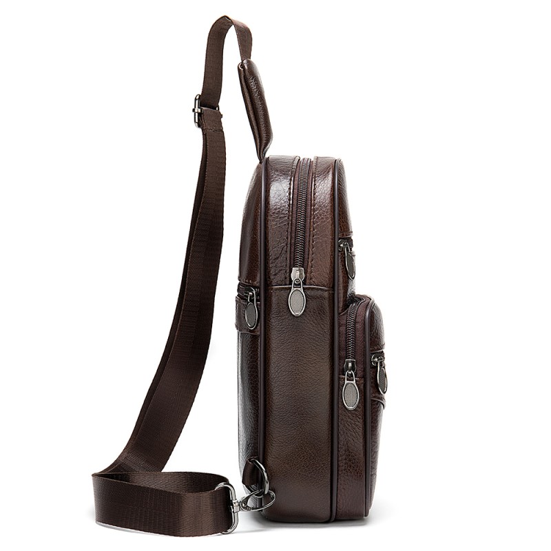 Δερματινο τσαντάκι crossbody Cardinal 7032 καφέ