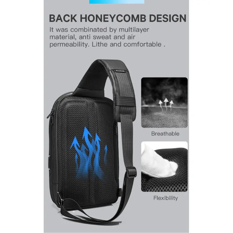Τσαντάκι ώμου χιαστί crossbody Bange 7258 μαύρο