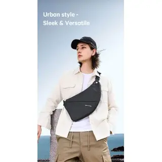 Τσαντάκι ώμου χιαστί crossbody Bange 7378 μαύρο