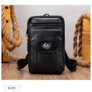 Δερμάτινο τσαντάκι ώμου Cardinal 7538 black