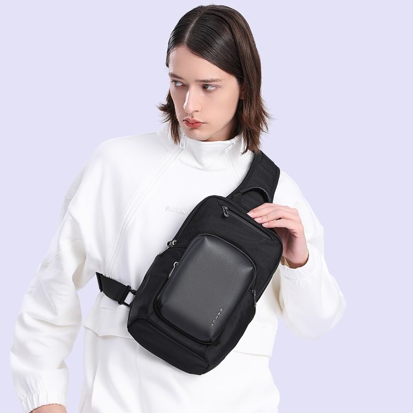 Τσαντάκι ώμου χιαστί crossbody Bange 7718 μαύρο