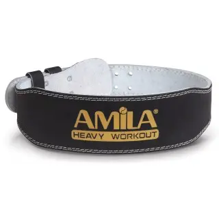 Ζώνη Άρσης Βαρών Δερμάτινη Μαύρη C Quality S 83336