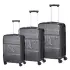 Βαλίτσα trolley (σετ 3 τεμαχίων) Caterpillar Nested 84041-95-1 ανθρακί