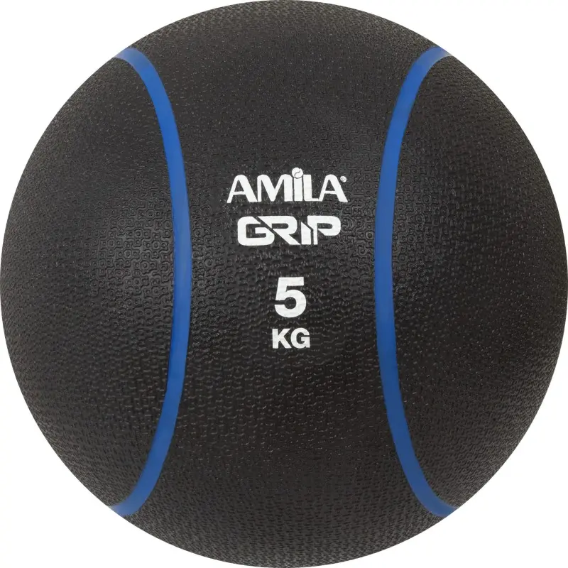 Μπάλα Medicine Ball AMILA Grip 5Kg 84755 Μπάλα Medicine Ball AMILA Grip 5Kg 84755
