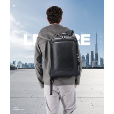 Δερμάτινο Σακίδιο πλάτης Αντικλεπτικό 24L Laptop 15,6” Bopai 851-036511 μαύρο Δερμάτινο Σακίδιο πλάτης Αντικλεπτικό 24L Laptop 15,6” Bopai 851-036511 μαύρο