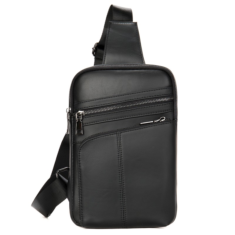 Δερμάτινο τσαντάκι crossbody Cardinal 8696 μαύρο