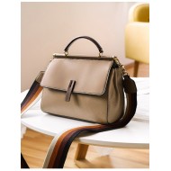 Δερμάτινη Γυναικεία Τσάντα Χειρός/Ώμου Foxer 900121F khaki