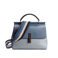 Δερμάτινη Γυναικεία Τσάντα Χειρός/Ώμου Foxer 900121F Blue