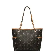 Γυναικεία Τσάντα PVC Shopper  Ωμου Foxer 900146F καφέ