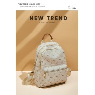 Δερμάτινo Γυναικείo Σακίδιο Πλάτης PVC Foxer 900165F άσπρο