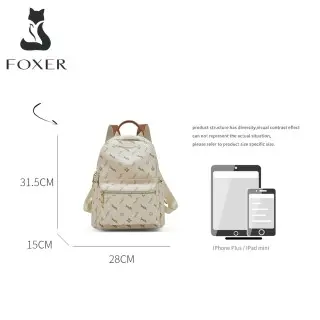 Δερμάτινo Γυναικείo Σακίδιο Πλάτης PVC Foxer 900165F καφέ