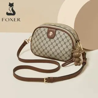 Υφασμάτινη Γυναικεία Τσάντα Χιαστί Foxer 900551F καφέ Υφασμάτινη Γυναικεία Τσάντα Χιαστί Foxer 900551F καφέ