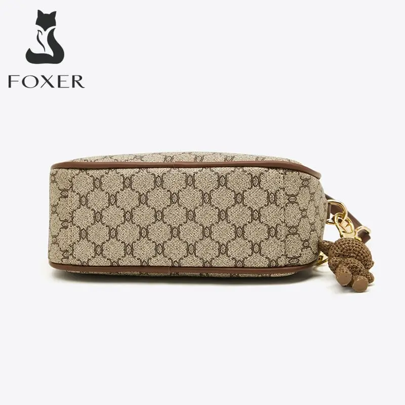 Υφασμάτινη Γυναικεία Τσάντα Χιαστί Foxer 900551F καφέ Υφασμάτινη Γυναικεία Τσάντα Χιαστί Foxer 900551F καφέ