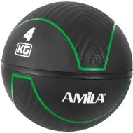 Μπάλα AMILA Medicine Ball HQ Rubber 4Kg 90708 Μπάλα AMILA Medicine Ball HQ Rubber 4Kg 90708