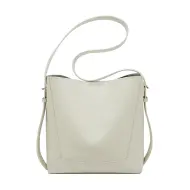 Δερμάτινη Γυναικεία Τσάντα Shopper ‘Ωμου Foxer 9136015F άσπρο