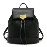 Δερμάτινo Γυναικείo Σακίδιο Πλάτης SUPER ΠΡΟΣΦΟΡΑ Foxer 9135056F μαύρο