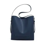 Δερμάτινη Γυναικεία Τσάντα Shopper ‘Ωμου Foxer 9136015F μπλέ