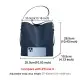 Δερμάτινη Γυναικεία Τσάντα Shopper ‘Ωμου Foxer 9136015F μπλέ