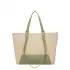 Υφασμάτινη Γυναικεία Τσάντα Shopper  Ωμου Foxer 9136060F μπέζ