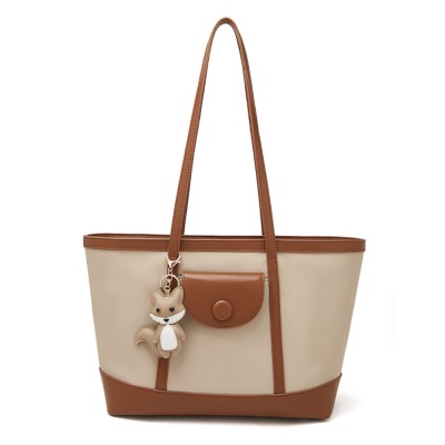 Δερμάτινη Γυναικεία Τσάντα Shopper  Ωμου Foxer 9151041F μπέζ/καφέ Δερμάτινη Γυναικεία Τσάντα Shopper  Ωμου Foxer 9151041F μπέζ/καφέ