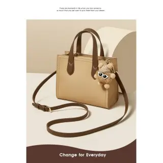 Δερμάτινη Γυναικεία Τσάντα Χειρός/Ώμου Tote Foxer 9158081F μπέζ