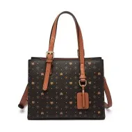 Δερμάτινη Γυναικεία Τσάντα PVC Shopper  Ωμου Foxer 9158V005F καφέ