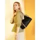 Δερμάτινη Γυναικεία Τσάντα Shopper Ώμου Foxer 926097F μαύρο