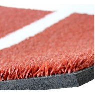 Amila Λαστιχένιο Πάτωμα BeGREEN Astro Πλακάκι 98x98cm 20mm Κόκκινο 94477