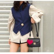 Δερμάτινη Γυναικεία Τσάντα Χιαστί Foxer  954111F μαύρο