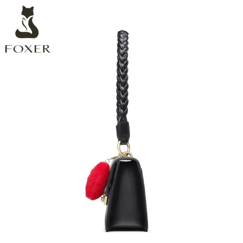 Δερμάτινη Γυναικεία Τσάντα Χιαστί Foxer  954111F μαύρο