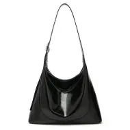 Δερμάτινη Γυναικεία Τσάντα Shopper ‘Ωμου Foxer 954199F μαύρο