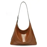 Δερμάτινη Γυναικεία Τσάντα Shopper ‘Ωμου Foxer 954199F καφέ