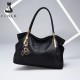 Δερμάτινη Γυναικεία Τσάντα Shopper ‘Ωμου Foxer 958136F μαύρο