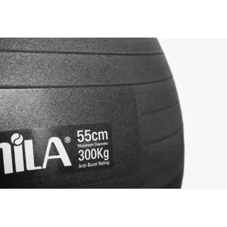 Μπάλα Γυμναστικής AMILA GYMBALL 55cm Μαύρη 95826