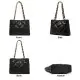 Δερμάτινη Γυναικεία Τσάντα Shopper ‘Ωμου Foxer 958597F μαύρο