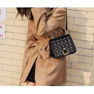 Δερμάτινη Γυναικεία Τσάντα Χιαστί Foxer 985080F μαύρο