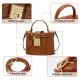 Δερμάτινη Γυναικεία Τσάντα Χειρός/Ώμου Tote Foxer 986069F καφέ
