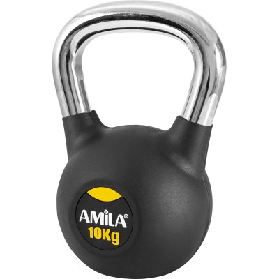 Amila Kettlebell Rubber Cover Cr Handle 10Kg - 44572