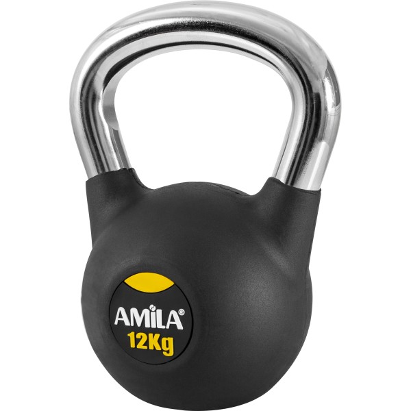 Amila Kettlebell Rubber Cover Cr Handle 12Kg - 44497