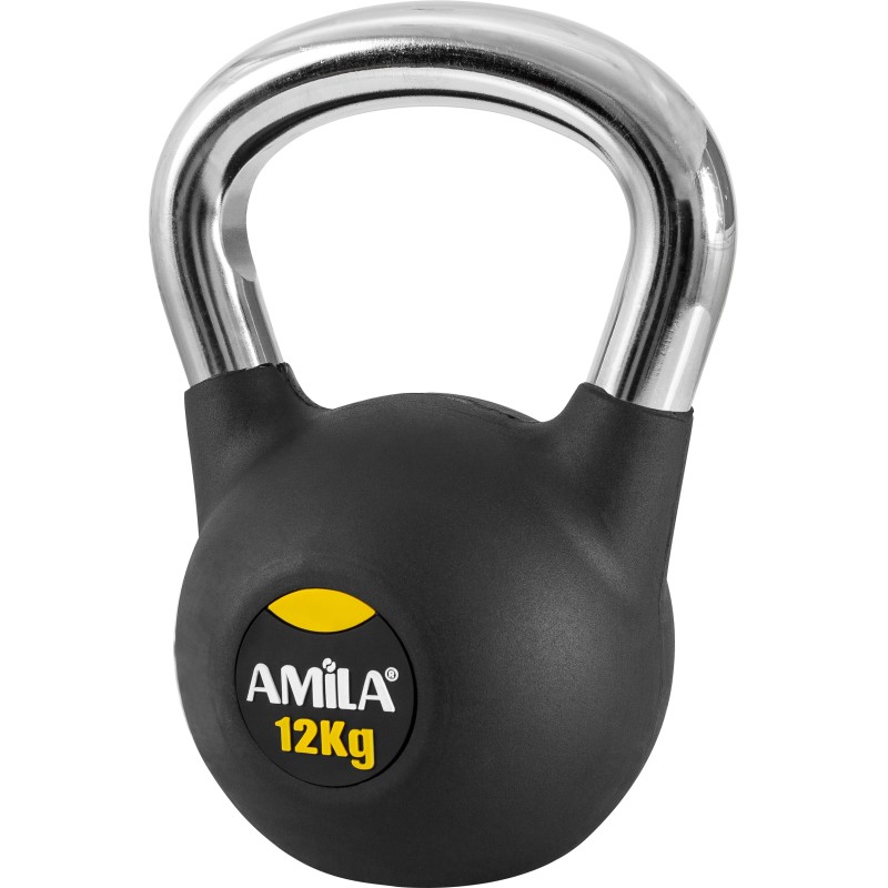 Amila Kettlebell Rubber Cover Cr Handle 12Kg - 44497