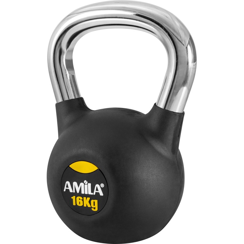 Amila Kettlebell Rubber Cover Cr Handle 16Kg - 44498