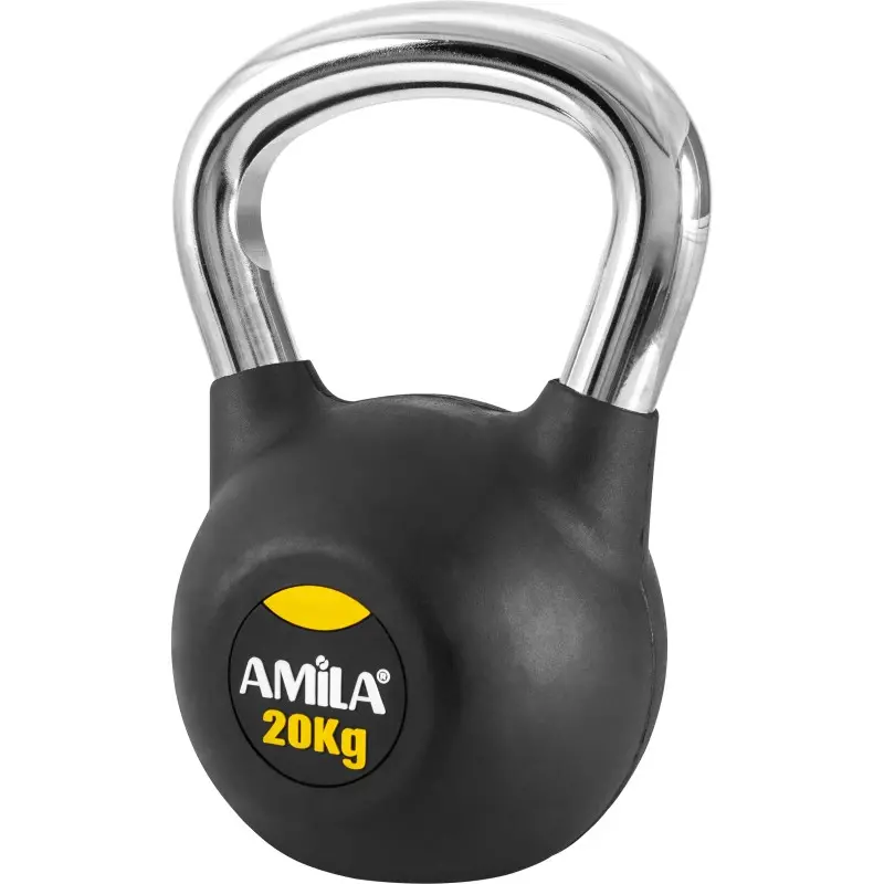 Amila Kettlebell Rubber Cover Cr Handle 20Kg - 44499 Amila Kettlebell Rubber Cover Cr Handle 20Kg - 44499