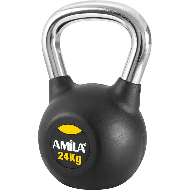 Amila Kettlebell Rubber Cover Cr Handle 24Kg - 44573