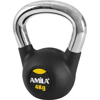 Amila Kettlebell Rubber Cover Cr Handle 4Kg - 44495