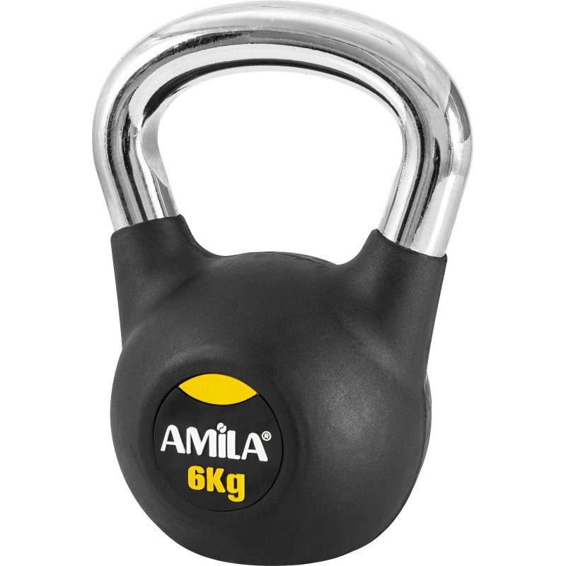 Amila Kettlebell Rubber Cover Cr Handle 6Kg - 44571