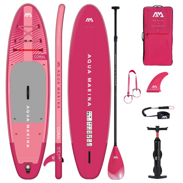 Aqua Marina Φουσκωτή Σανίδα SUP Coral Raspberry MOD-23 310cm - 28345 - Σε 24 Άτοκες Δόσεις