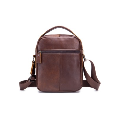 Δερμάτινο τσαντάκι ώμου Bull Captain  DJB 777 σκούρο καφε