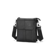 Δερμάτινο τσαντάκι ώμου Bull Captain  DJB 666 μαύρο